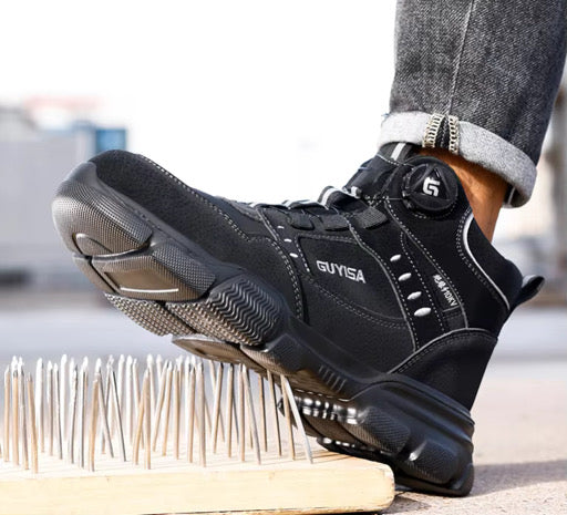 Zapato de Seguridad Guyisa® Puntera de Acero Suela de Kevlar Anti Clavos Dieléctrico.