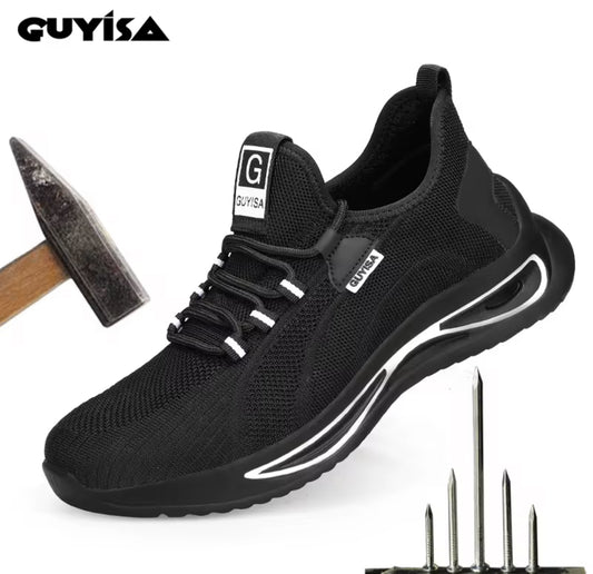 Zapatilla de Seguridad Guyisa® Modelo 1052 Unisex Puntera de Acero Suela de Kevlar Anti Calvos