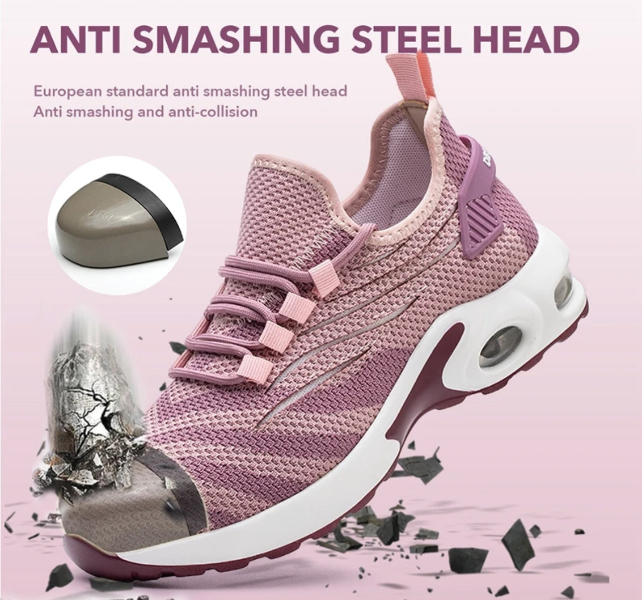 Zapatilla de Seguridad Guyisa® Modelo 0277 Mujer Puntera de Acero Suela de Kevlar Anti Clavos