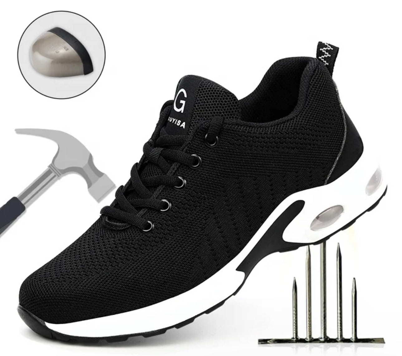 Zapatilla de Seguridad Guyisa® 9191 Puntera de Acero Suela de Kevlar Anti Clavos